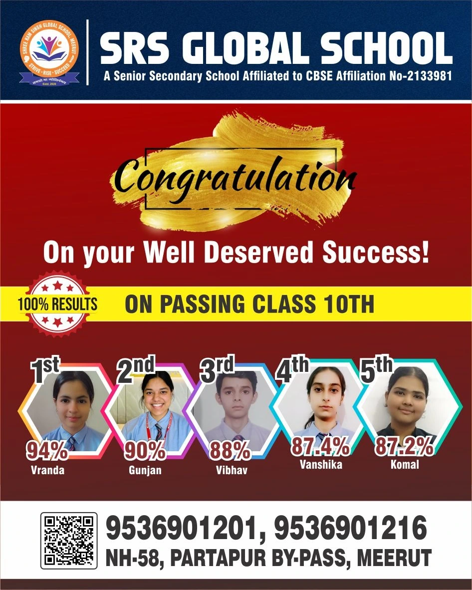 SRS Global School Meerut – Admissions open 2026-27